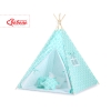 Tenda Teepee per Bambini con Tappetino e Set Cuscini Menta Marocco