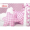 Tenda Teepee per Bambini con Tappetino e Set Cuscini Rosa