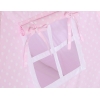 Tenda Teepee per Bambini con Tappetino e Set Cuscini Rosa Pois Bianchi