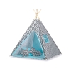 Tenda Teepee per Bambini Nero Blu Chevron