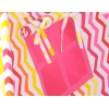 Tenda Teepee per Bambini Rosa Giallo Chevron