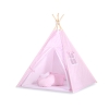 Tenda Teepee per Bambini Rosa Pois Bianchi