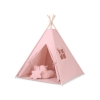 Tenda Wigwam per Bambino con Tappetino e Cuscini Rosa Scuro
