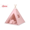 Tenda Wigwam per Bambino con Tappetino e Cuscini Rosa Scuro