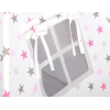 Tenda Wigwam per Bambino con Tappetino Rosa Grigio Stelle