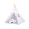 Tenda Wigwam per Bambino con Tappetino Rosa Grigio Stelle