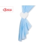 Tendaggio Cameretta di Bambini Blu a Strisce Cuori