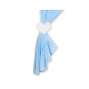 Tendaggio Cameretta di Bambini Blu a Strisce Cuori