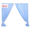 Tendaggio Cameretta di Bambini Blu Pois Bianchi Cuori