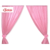 Tendaggio Cameretta di Bambini Rosa a Scacchi Cuori
