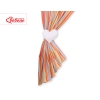 Tende per Cameretta Arancio a Strisce Cuori