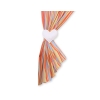 Tende per Cameretta Arancio a Strisce Cuori