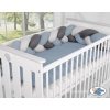 Treccia Paracolpi Culla Grigio Antracite Azzurro Pastello