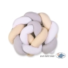 Treccia Paracolpi Lettino Bianca Grigio Beige