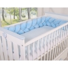 Treccia Paracolpi per Letto Bambino Blu Ragazzo