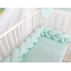 Treccia Paracolpi per Letto Bambino Menta