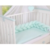 Treccia Paracolpi per Letto Bambino Menta