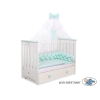 Treccia Paracolpi per Letto Bambino Menta