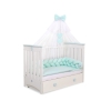 Treccia Paracolpi per Letto Bambino Menta