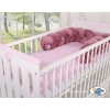 Treccia Paracolpi per Letto Bambino Rosa Scuro