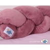 Treccia Paracolpi per Letto Bambino Rosa Scuro