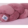 Treccia Paracolpi per Letto Bambino Rosa Scuro