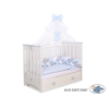Zanzariera Baldacchino per Culla Blu Chiffon