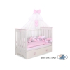 Zanzariera per Lettino Bambino Rosa Chiffon