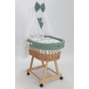 lettino neonato vimini naturale velo