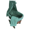 Parure culla neonato XL khaki con copertina e cuscino
