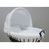Rivestimento Bianco Culla Vimini con Capotina
