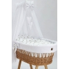 Rivestimento per culla neonato con Baldacchino Bianco