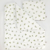 set di lenzuolo culla lettino vimini neonato