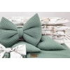 Set di lenzuolo Waffle khaki per culla vimini ovale