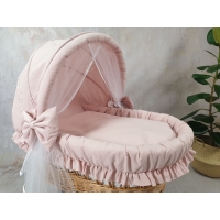 Set lenzuola per Culla Vimini con Cappottina