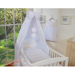 Set biancheria da letto 5 pezzi con baldacchino