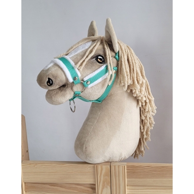Cavezza per Il Tuo Cavallo Hobby Menta con Pelliccia Bianca