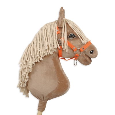 Cavezza Regolabile per Cavallo Bastone Arancio