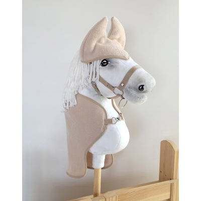 Coperta e Paraorecchie per Cavallo Hobby HorseBeige