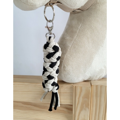 Corda di Legatura Intrecciata Nero Beige