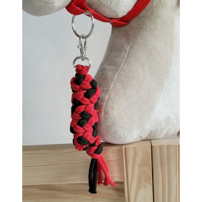 Corda di Legatura Intrecciata Nero Rosso