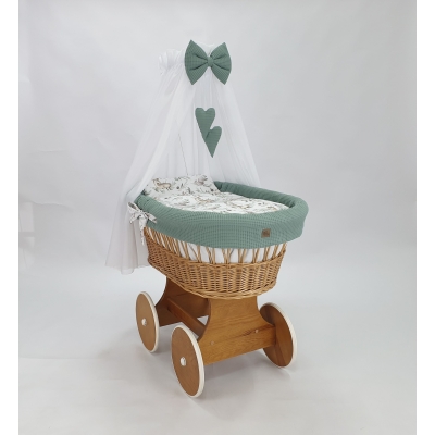 culla vimini naturale biancheria khaki