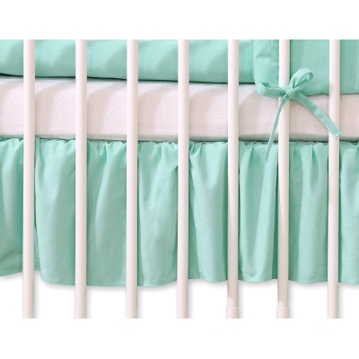 Balza Gonna per Lettino 60x120 Menta Cuori