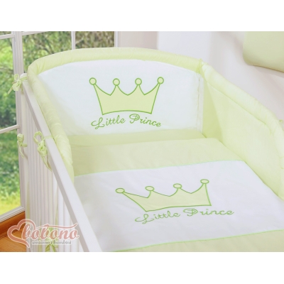 Biancheria da Lettino 3 parti Verde Little Prince/Princess