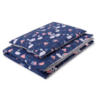 Biancheria Lettino 100x135cm Blu Scuro Cigni