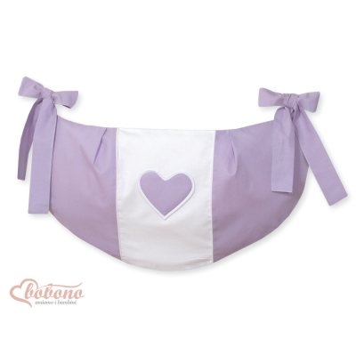 Borsa Portagiochi per Lettino Lilla Cuori