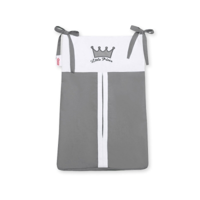 Borsa Portaoggetti Pannolini per Lettino Antracite Little Prince/Princess