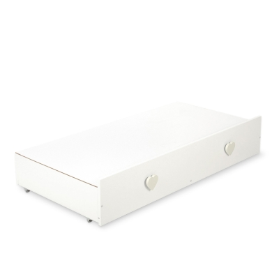 Cassetto con Coperchio per Lettino 120x60cm Maxi Cuori
