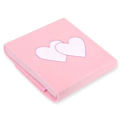 Coperta per Neonati Rosa Cuori