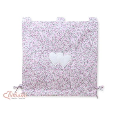 Culla Appesa Organizer Rosa Fiori Fiori Cuori